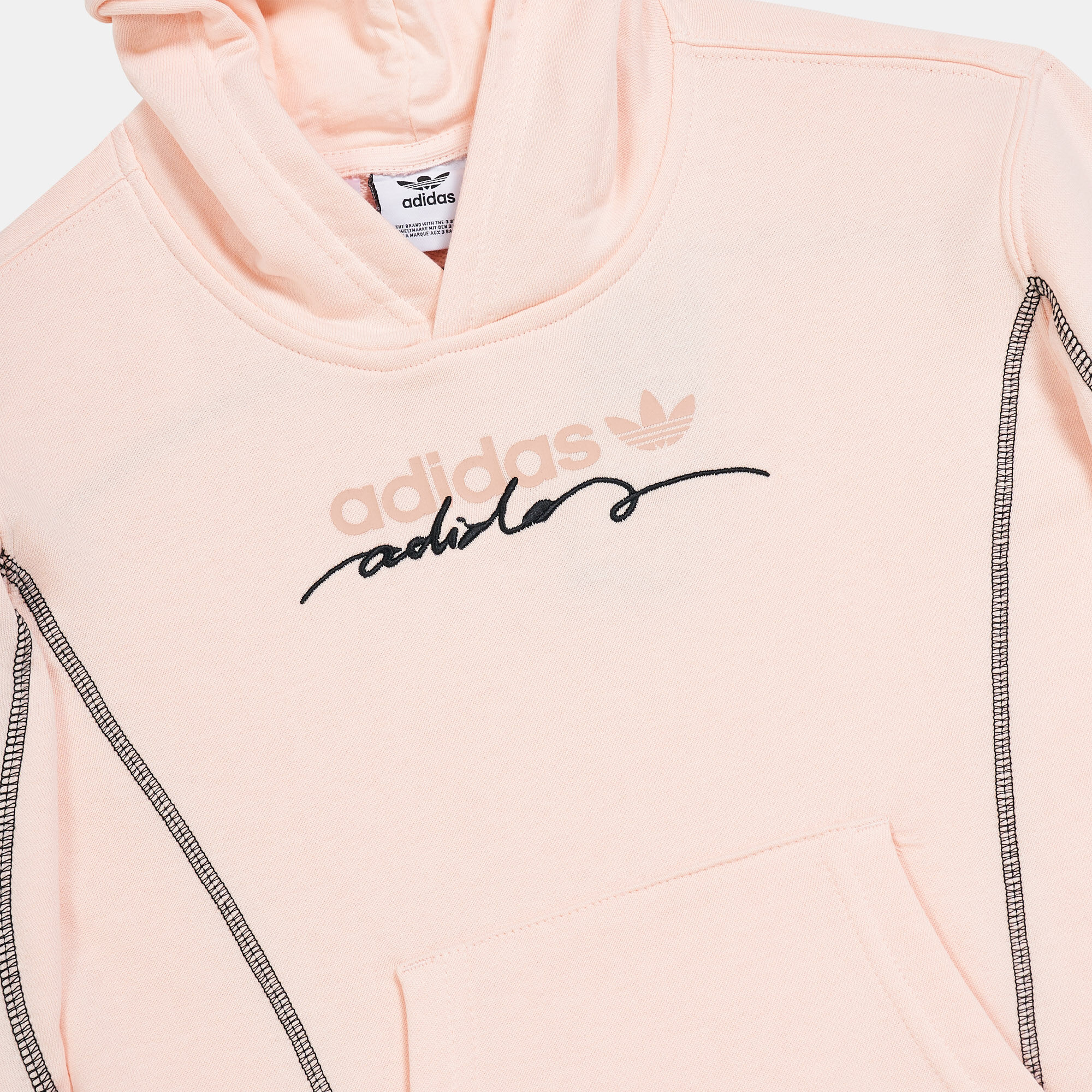 Adidas hoodie rose gold sale