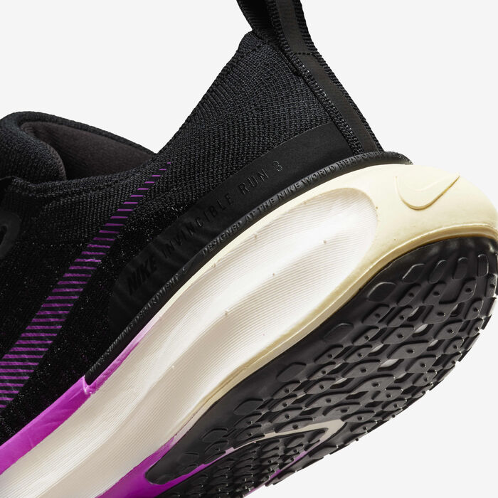 Nike Women's ZoomX Invincible 3 Road Running Shoes Black Nike Women's ZoomX Invincible 3 Road Running Shoes Black image number 8