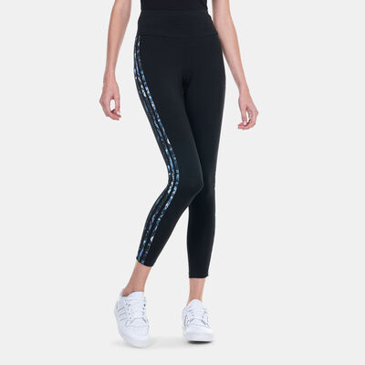 adidas Originals Women's 3-Stripes Flower Leggings Black