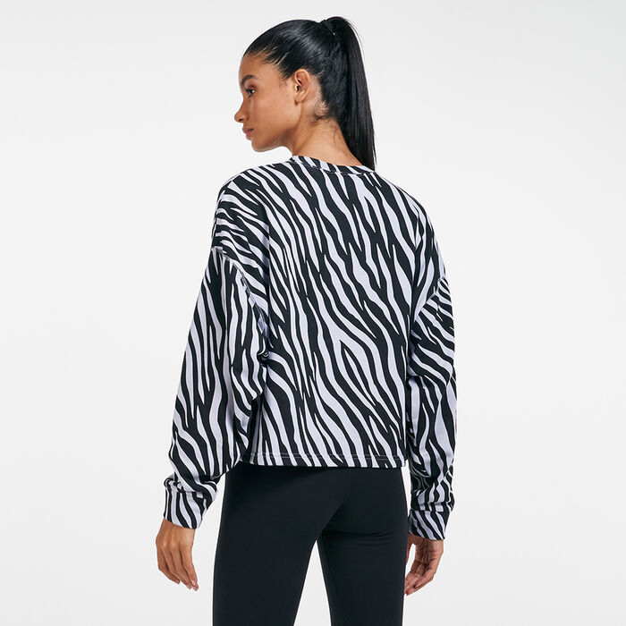 Nike Women's Sportswear Icon Clash Sweatshirt Black Nike Women's Sportswear Icon Clash Sweatshirt Black image number 1