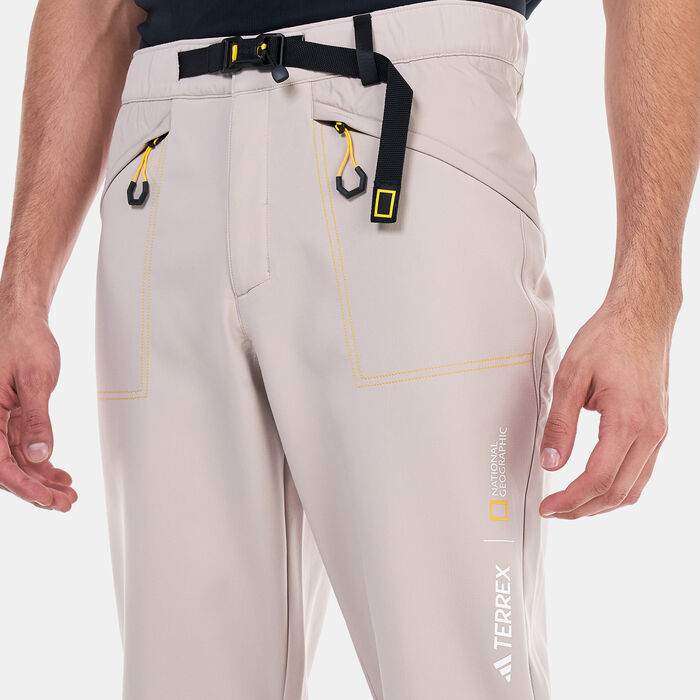 adidas Men's National Geographic Soft Shell Pants Beige adidas Men's National Geographic Soft Shell Pants Beige image number 3