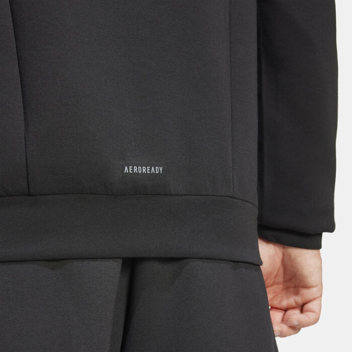 adidas Men's Designed for Training Sweatshirt Black image number 4