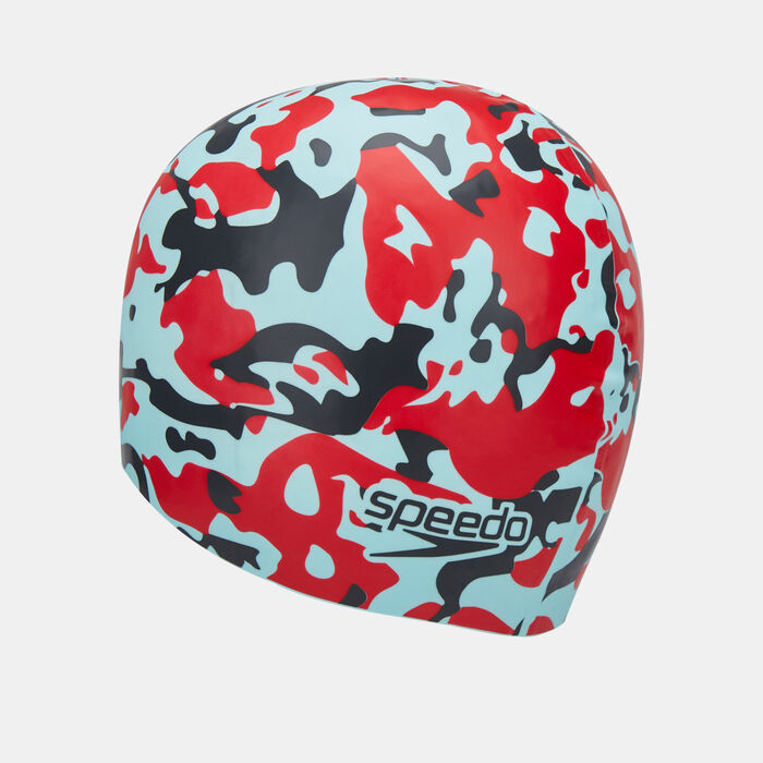 Speedo Slogan Print Swimming Cap Multi-Color Speedo Slogan Print Swimming Cap Multi-Color image number 1