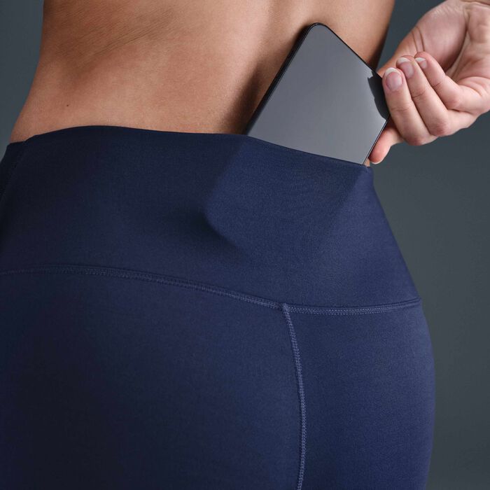 Nike Women's One Therma-FIT High-Waisted Training Leggings Blue image number 5