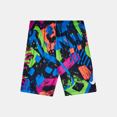 Nike Kids' Dri-FIT Allover Print Shorts Black