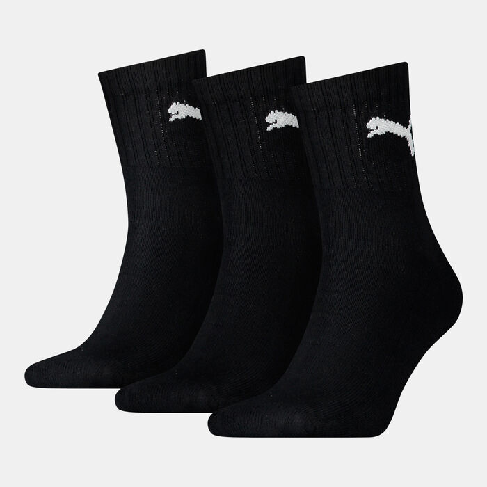 PUMA Short Crew Socks (3 Pack) Black PUMA Short Crew Socks (3 Pack) Black image number 1