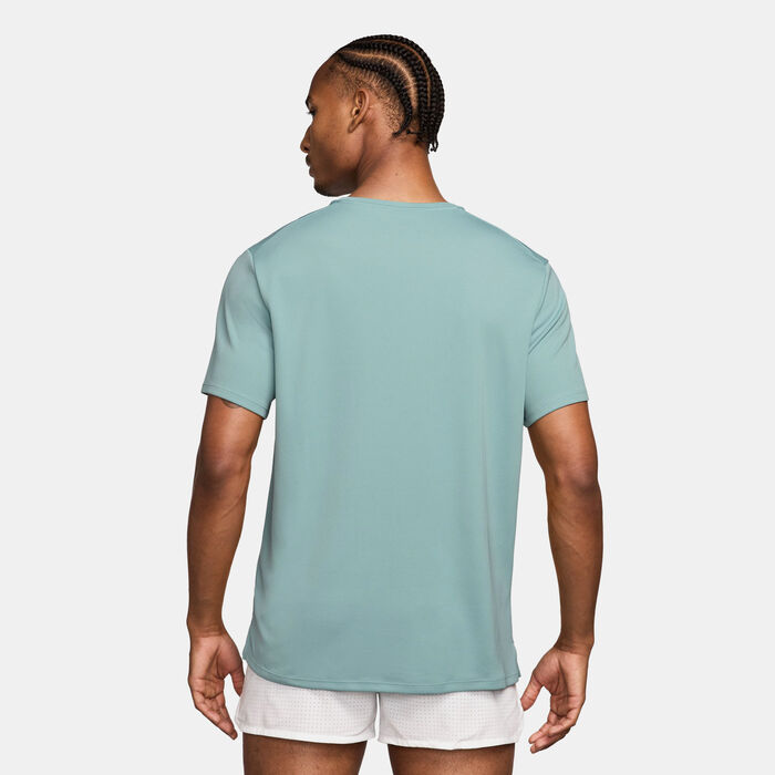 Nike Men's Miler Dri-FIT UV Running Top Grey Nike Men's Miler Dri-FIT UV Running Top Grey image number 1