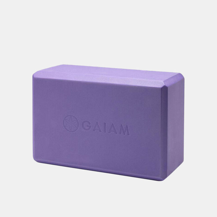 Gaiam Yoga Essential Block Purple Gaiam Yoga Essential Block Purple image number 0