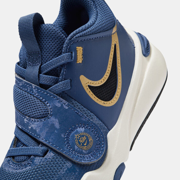 Nike Kids' Team Hustle D 11 Basketball Shoes Blue Nike Kids' Team Hustle D 11 Basketball Shoes Blue image number 4
