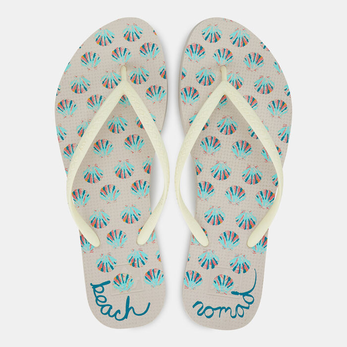 Women's Escape Print Flip Flops Women's Escape Print Flip Flops image number 0