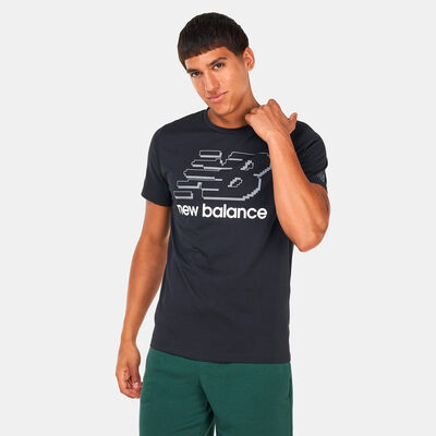 New Balance Men's Heathertech Graphic T-Shirt Black