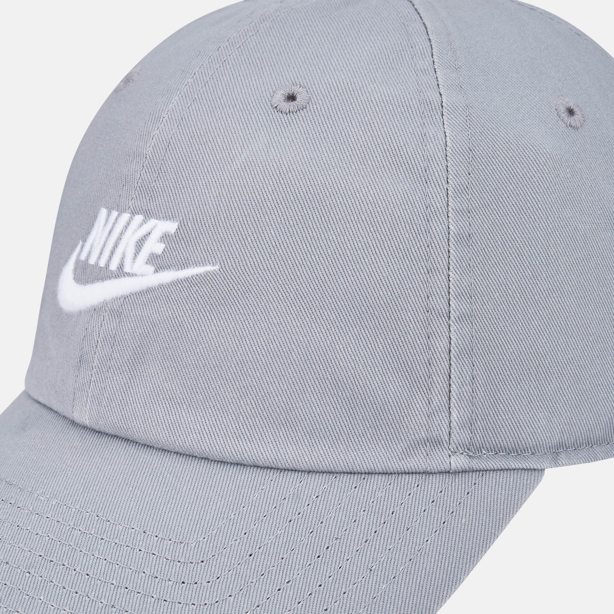 Shop Nike Club Unstructured Futura Wash Cap Grey Online in