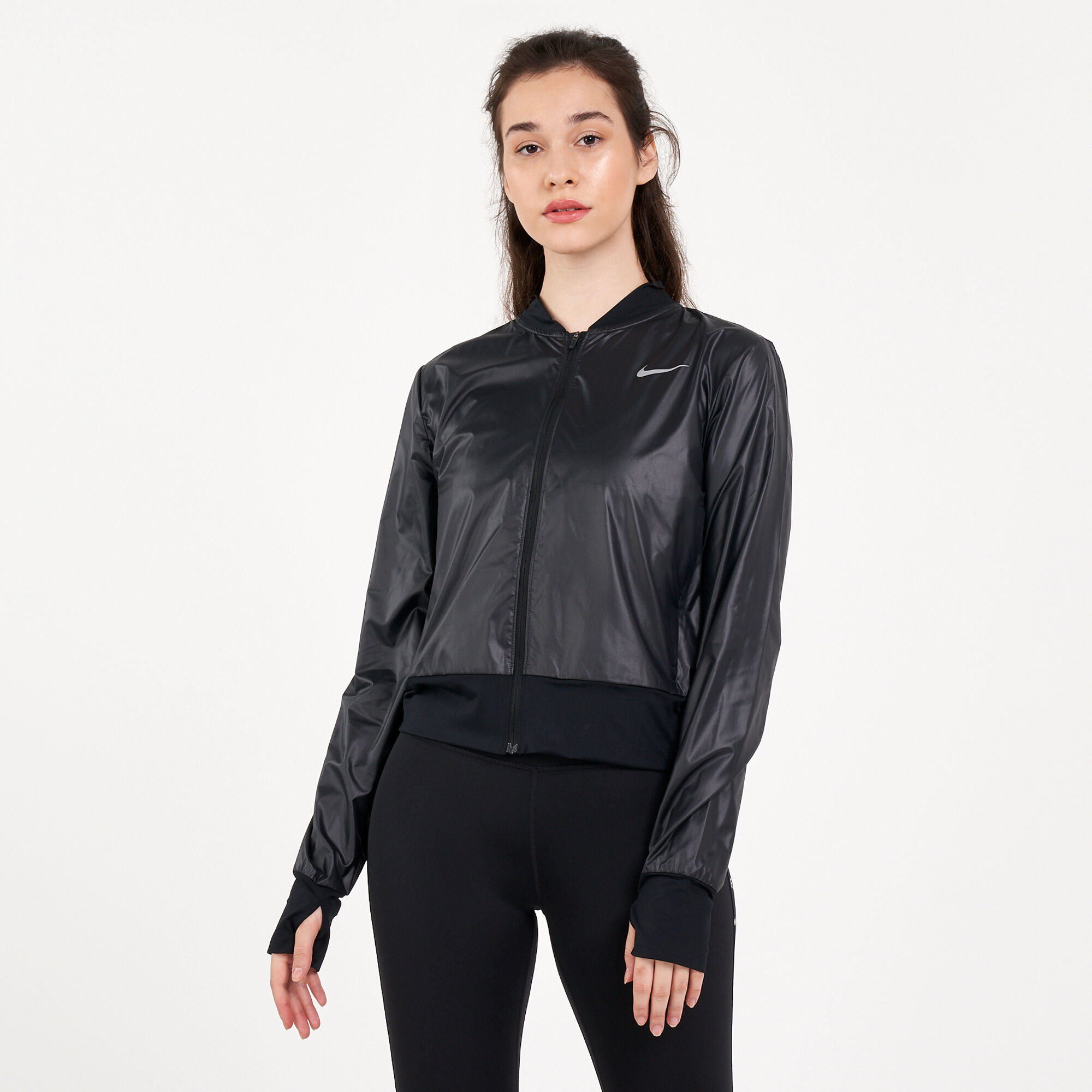 Nike full zip running jacket sales