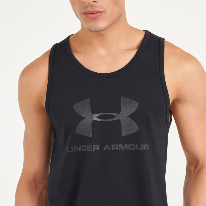 Under Armour Men's Sportstyle Tank Top Black Under Armour Men's Sportstyle Tank Top Black image number 3