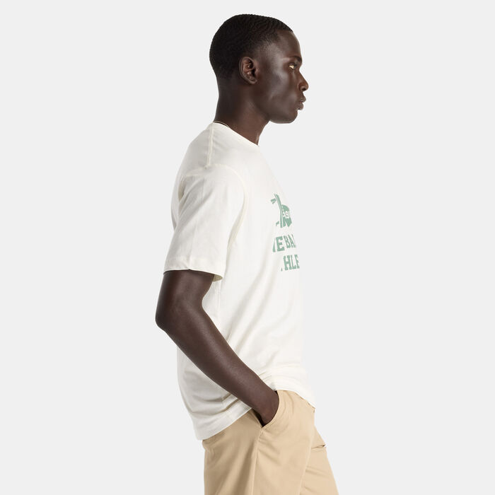New Balance Men's Varsity Pennant T-Shirt Beige New Balance Men's Varsity Pennant T-Shirt Beige image number 2