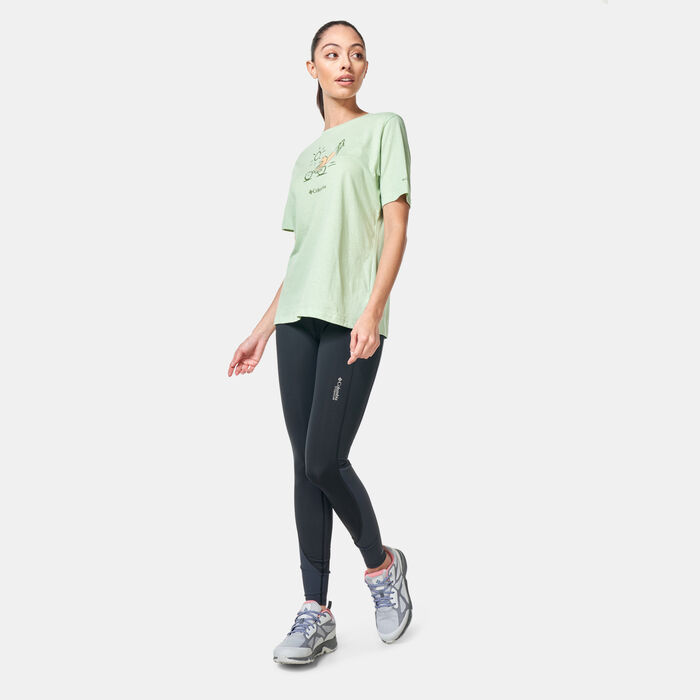 Columbia Women's Bluebird Day™ Relaxed T-Shirt Green Columbia Women's Bluebird Day™ Relaxed T-Shirt Green image number 2