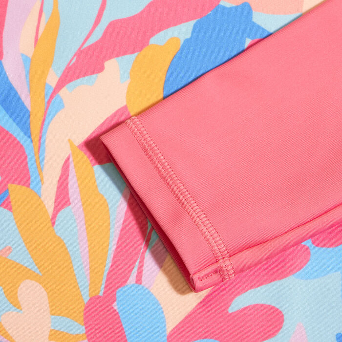 Speedo Kids' Printed Long Sleeve Swimming Rashguard Blue image number 3