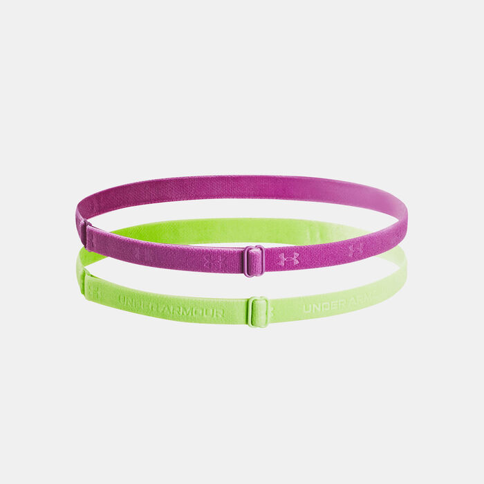 Under Armour Women's Mini Headband (2 Pieces) Purple image number 1