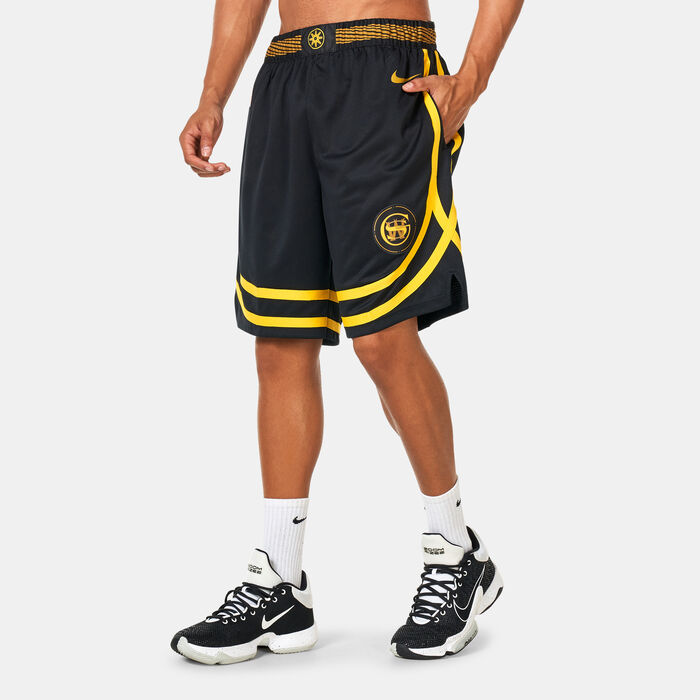 Nike Men's NBA Golden State Warriors City Edition Dri-FIT Swingman Basketball Shorts - 2023/24 Black Nike Men's NBA Golden State Warriors City Edition Dri-FIT Swingman Basketball Shorts - 2023/24 Black image number 0