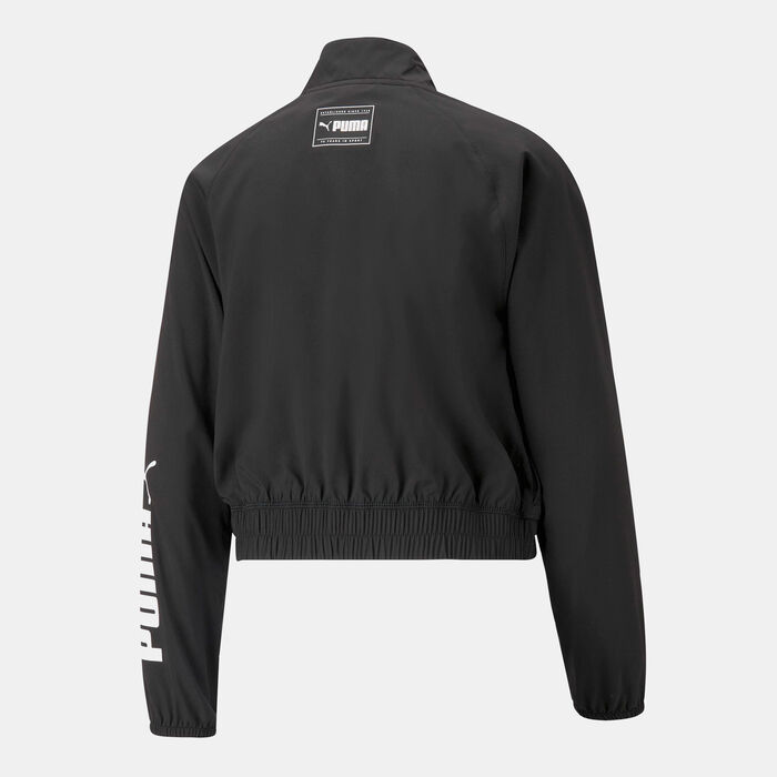 PUMA Women's Fit Woven Fashion Jacket Black PUMA Women's Fit Woven Fashion Jacket Black image number 1