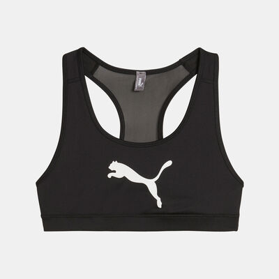 PUMA Women's 4 Keep Medium-Support Training Sports Bra Black