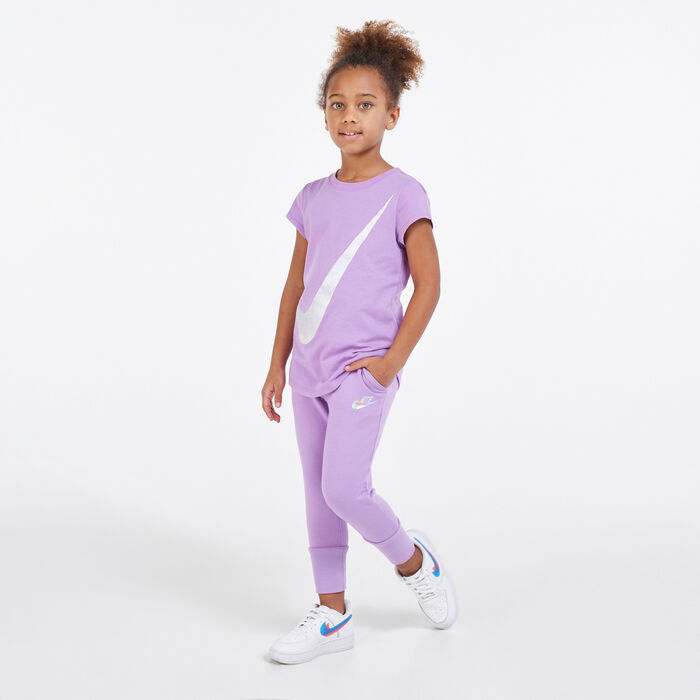 Nike Kids' Sportswear Fleece Sweatpants Purple image number 2