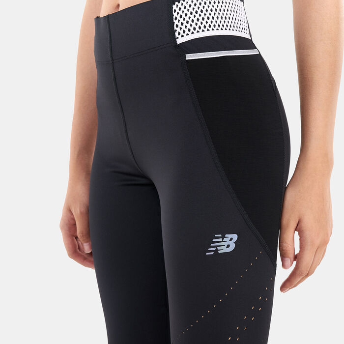 New Balance Women's Q SPEED Shape Shield Leggings Black image number 3