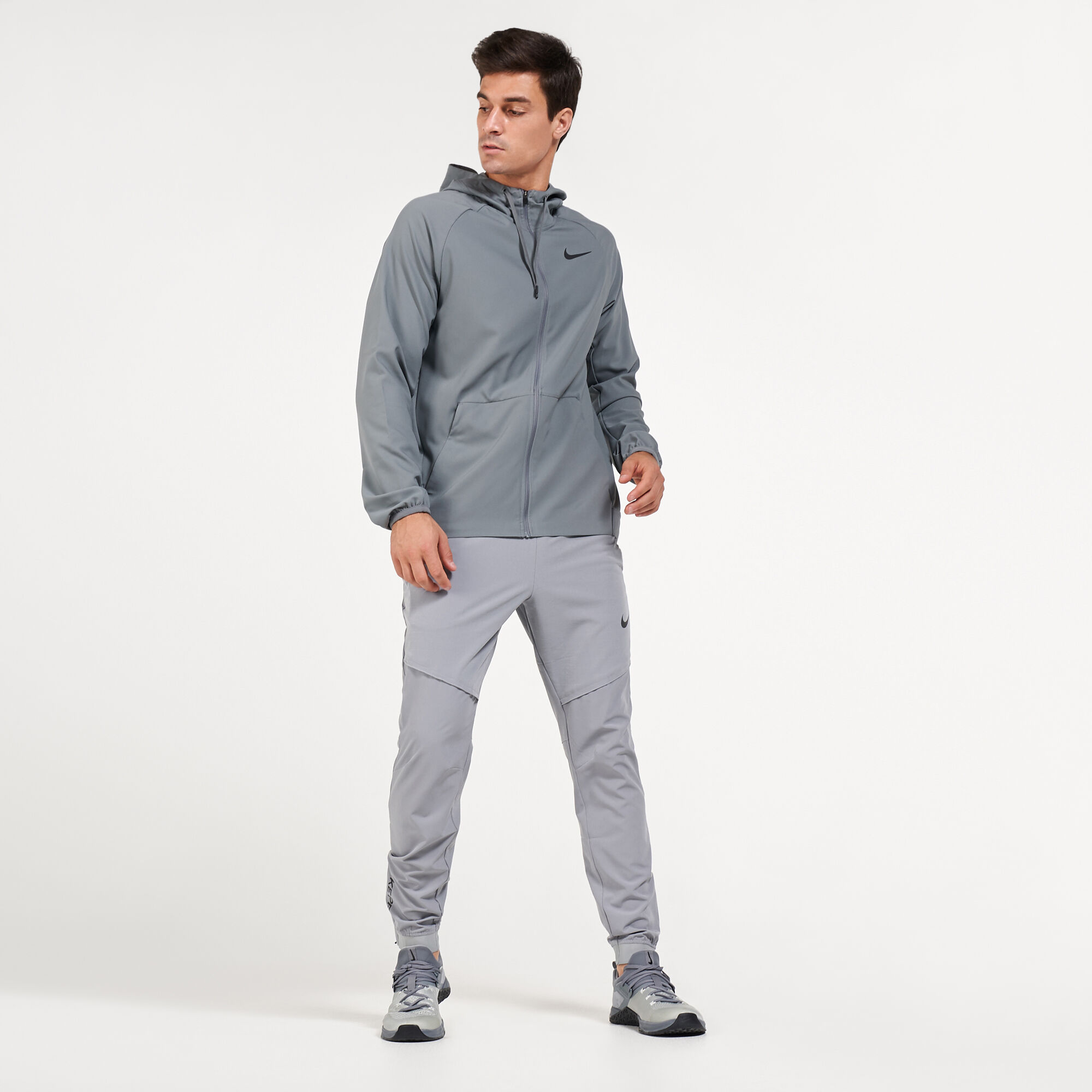Nike flex best sale pro grey tracksuit