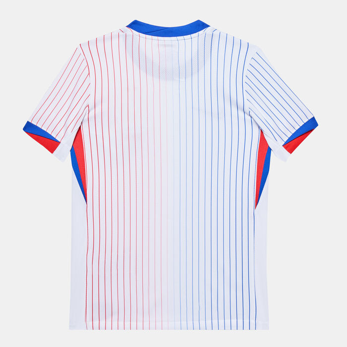 Nike Kids' FFF (France) Stadium Dri-FIT Replica Away Football Jersey - 2024 White image number 4