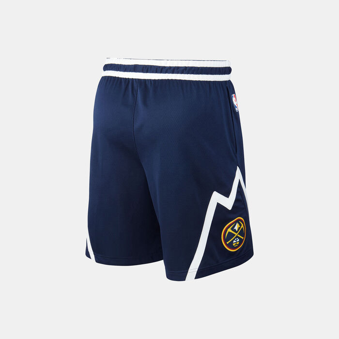 Nike Men's 22/23 NBA Denver Nuggets Icon Edition Swingman Basketball Shorts Blue Nike Men's 22/23 NBA Denver Nuggets Icon Edition Swingman Basketball Shorts Blue image number 1