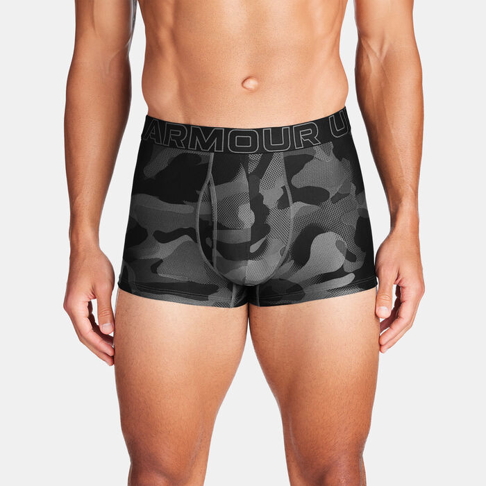 Under Armour Men's UA Tech Printed Boxerjock Boxers (3 Pack) Black image number 0