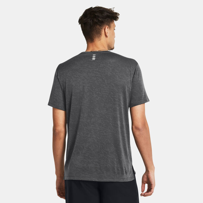 Under Armour Men's Launch Camo Running T-Shirt Grey Under Armour Men's Launch Camo Running T-Shirt Grey image number 1