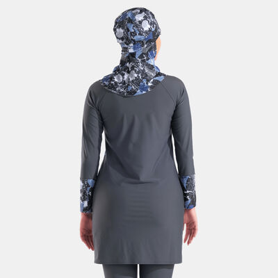 Arena Women's Modesty Allover Print Swimming Hijab Multi-Color Arena Women's Modesty Allover Print Swimming Hijab Multi-Color