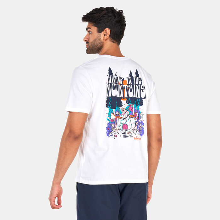 Timberland Men's High Up In The Mountain T-Shirt White Timberland Men's High Up In The Mountain T-Shirt White image number 1