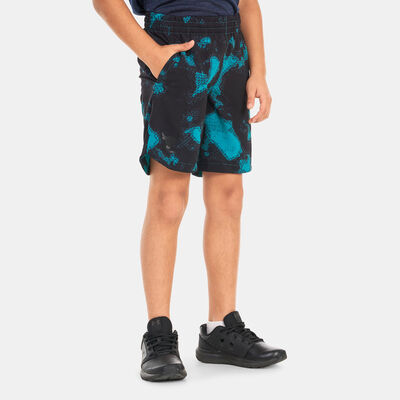 Under Armour Kids' Project Rock Woven Printed Shorts Green Under Armour Kids' Project Rock Woven Printed Shorts Green