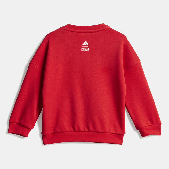 adidas Kids' Marvel Sweatshirt And Joggers Set Red adidas Kids' Marvel Sweatshirt And Joggers Set Red image number 2