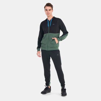 adidas Men's Ribbed AEROREADY Tracksuit Black adidas Men's Ribbed AEROREADY Tracksuit Black