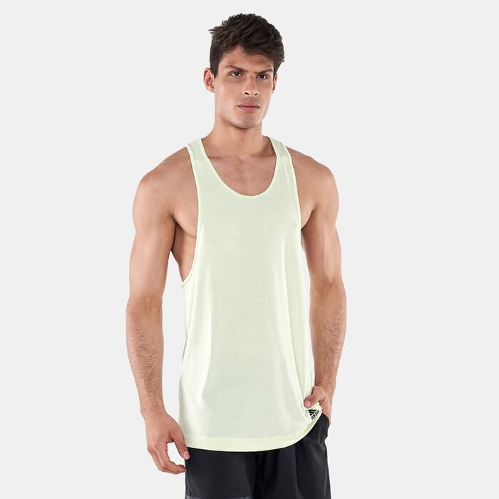 adidas Men's Yoga Tank Top Green adidas Men's Yoga Tank Top Green image number 0