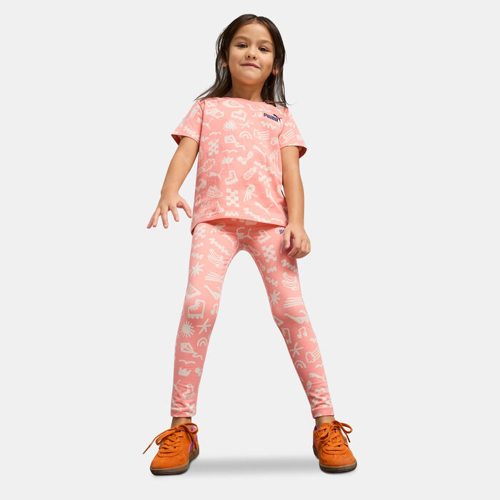 PUMA Kids' Sandy Adventures Leggings Pink PUMA Kids' Sandy Adventures Leggings Pink image number 2