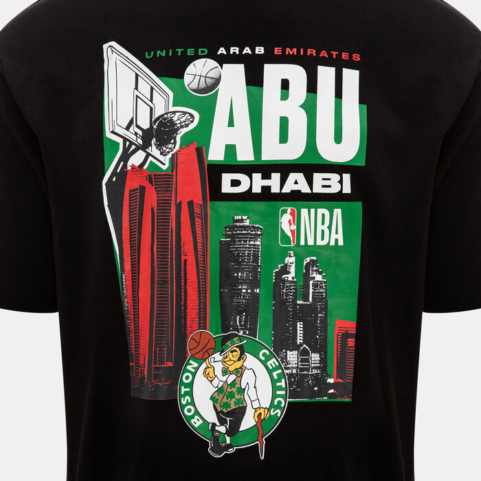 New Era Men's NBA Boston Celtics Abu Dhabi Games 2024 Skyline T-Shirt White New Era Men's NBA Boston Celtics Abu Dhabi Games 2024 Skyline T-Shirt White image number 2