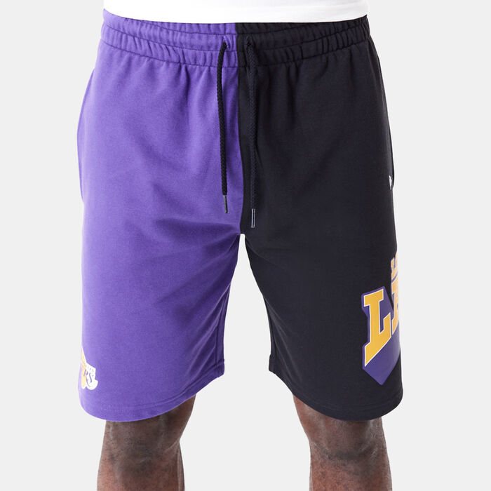 New Era Men's NBA Los Angeles Lakers Jogging Shorts Purple New Era Men's NBA Los Angeles Lakers Jogging Shorts Purple image number 4
