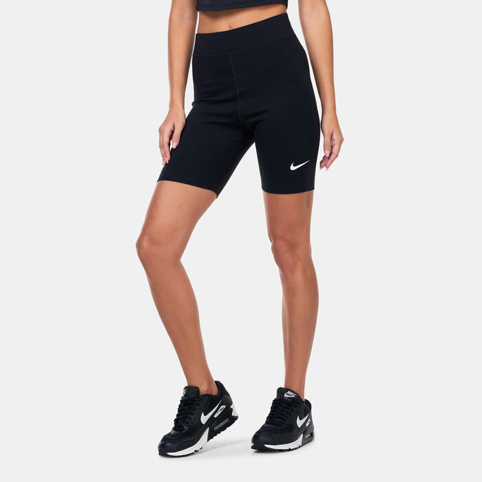 Nike Women's Sportswear Classic High-Waisted Biker Shorts Black Nike Women's Sportswear Classic High-Waisted Biker Shorts Black image number 0