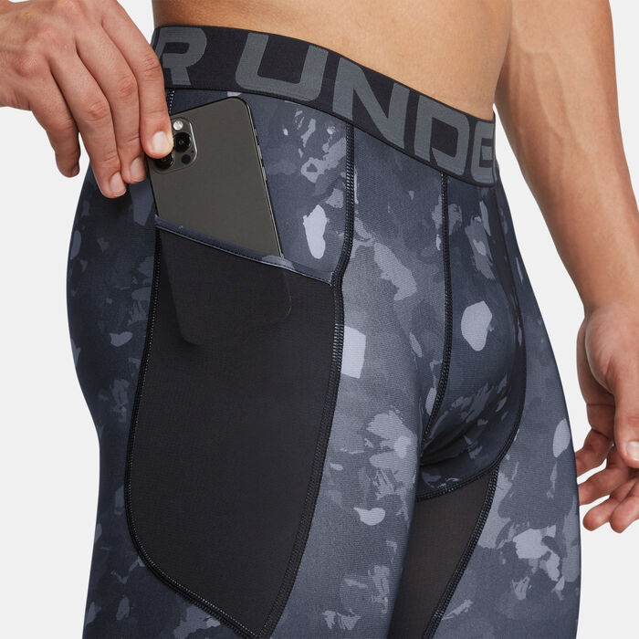 Under Armour Men's HeatGear Printed Training Compression Shorts Black Under Armour Men's HeatGear Printed Training Compression Shorts Black image number 3