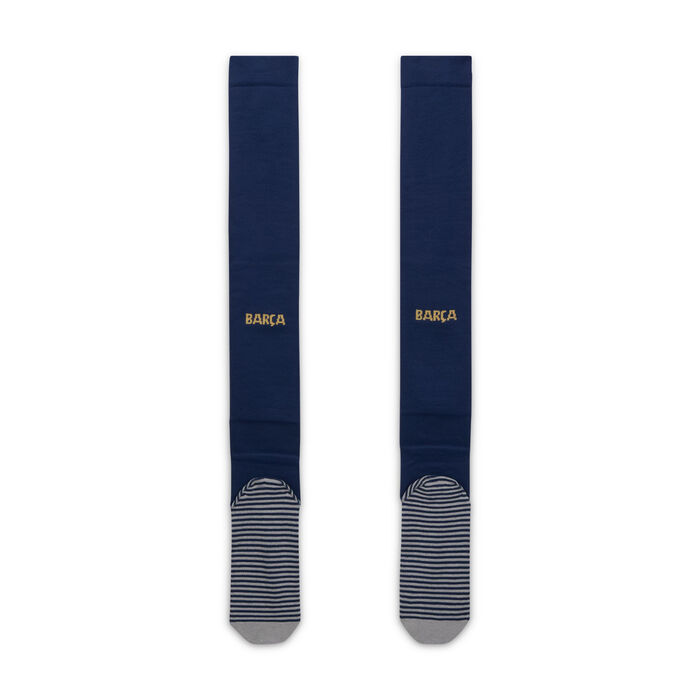 Nike FC Barcelona Strike Home/Away Football Over-The-Calf Socks Blue Nike FC Barcelona Strike Home/Away Football Over-The-Calf Socks Blue image number 2