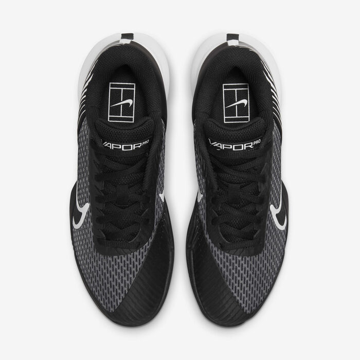 Nike Women's Court Air Zoom Vapor Pro 2 Clay Tennis Shoes Black Nike Women's Court Air Zoom Vapor Pro 2 Clay Tennis Shoes Black image number 3