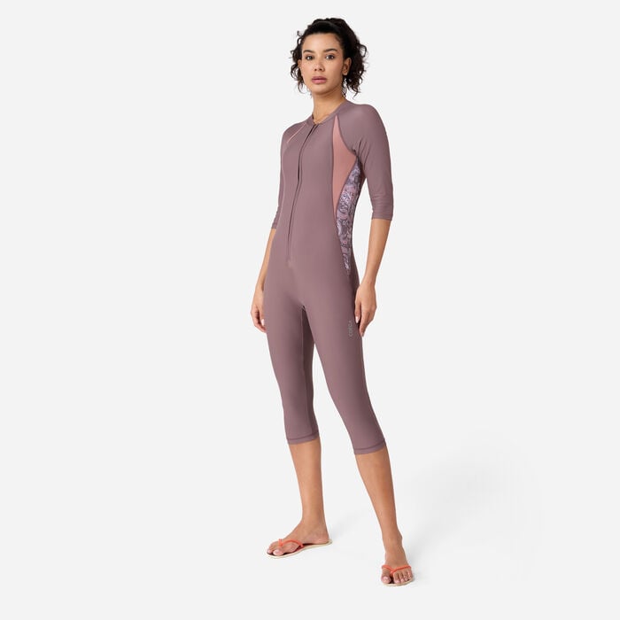 COEGA Women's Slim-Kini 3/4 One-Piece Swimsuit Blue COEGA Women's Slim-Kini 3/4 One-Piece Swimsuit Blue image number 0