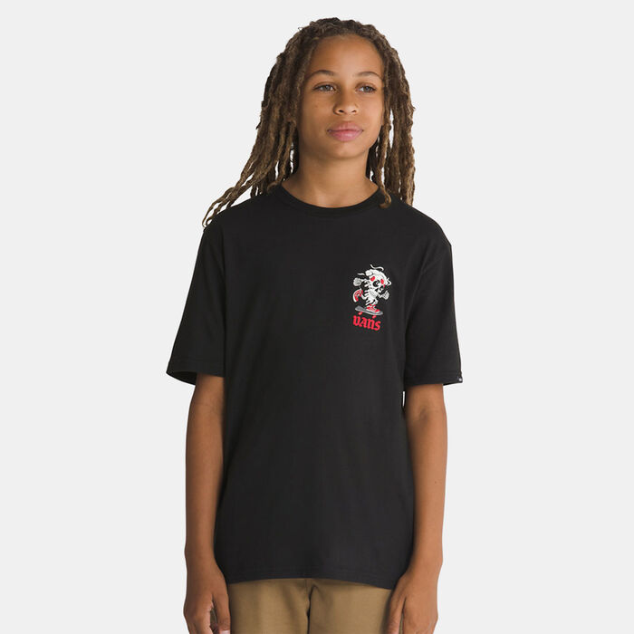 Vans Kids' Pizza Skull T-Shirt Black image number 0