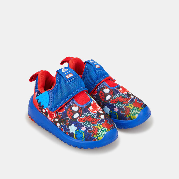 adidas Kids' Marvel Suru365 Superhero Adventures Slip-On Shoe Blue adidas Kids' Marvel Suru365 Superhero Adventures Slip-On Shoe Blue image number 1