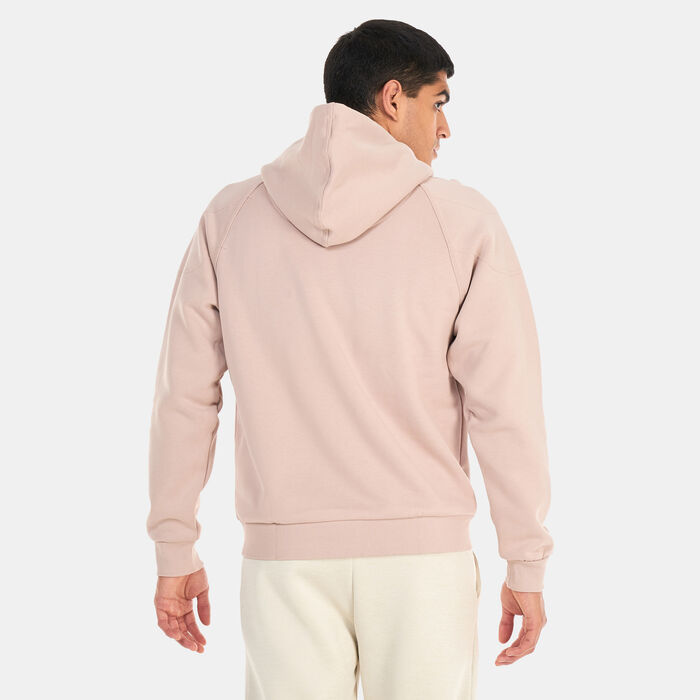 adidas Men's Lounge Fleece Hoodie Beige adidas Men's Lounge Fleece Hoodie Beige image number 1