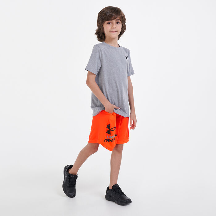 Under Armour Kids' UA Prototype 2.0 Logo Shorts Orange Under Armour Kids' UA Prototype 2.0 Logo Shorts Orange image number 2